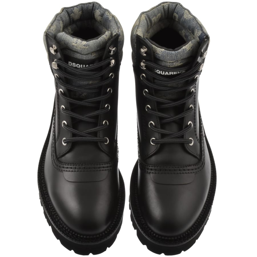 DSQUARED2 Monogram Ankle Boots Black | Mainline Menswear x